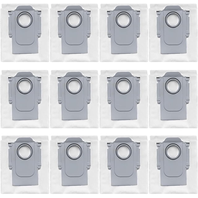 Replacement Accessories Compatible for R oborock Q10 PF/PF+ Vacuum Cleaner Spare Parts (12 Dust Bags)