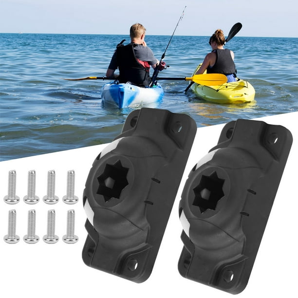 Fyydes ABS Plastic Rod Holder Mount Base Slide Rail Accessories for Kayak  Canoe Inflatable Boat,Kayak Rod Holders,Canoe Rod Holders