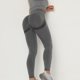 thumbnail image 1 of Pntutb Mujeres Pure Color Hip-Lifting Sports Fitness Running Pantalones de yoga de cintura alta Pntutb Pntutb-7888, 1 of 1