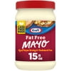 Kraft Fat Free Mayo Non Fat Mayonnaise, 15 fl oz Jar