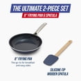 thumbnail image 4 of Blue Diamond 8″ Ceramic Nonstick Fry Pan with Spatula, Dishwasher Safe, Oven Safe, Metal Utensil Safe​, 4 of 7