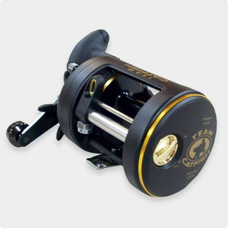 Rhino Steel Reel - Team Catfish Gold Ring 400 Casting Reel