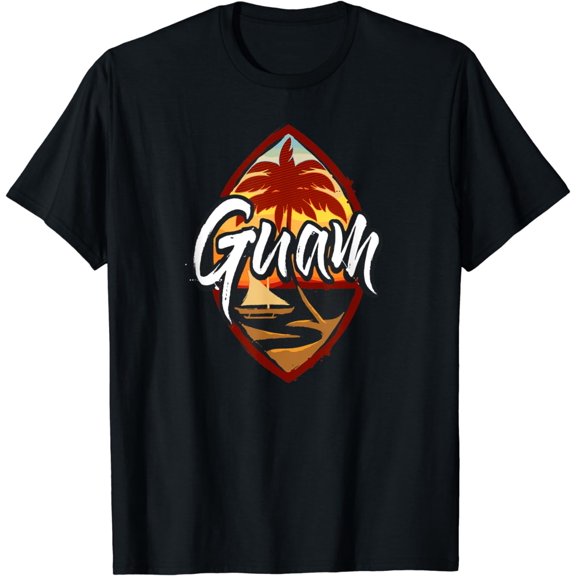Guam Seal | Sunset 671 Guamanian Chamorro T-Shirt