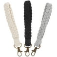 thumbnail image 6 of Entireivity 3pcs Women Key Chains Wristlet Keychain Pendant Weaving Purse Hanging Charms, 6 of 8