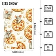 thumbnail image 3 of Ckdifva Mice Pizzas A5 Ring Binder Notebook Journey Note Diary College Ruled Study 60 Pages, 3 of 8