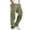 Olive Green, variant on Wyobmus Plus Size Cargo Pants for Men Solid Casual Multiple Pockets Straight Leg Work Pants Outdoor Fitness Workout Jogger Pants Trousers Black