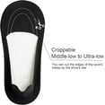 thumbnail image 5 of No Show Socks Womens Nylon Non Slip Low Cut Invisible Liner Footies Thin Silk Socks for Flats Loafers Lightweight 6 Pairs, 5 of 5