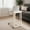Cream White, variant on LEDREM C-Shaped End Table with Wheels, Industrial Rolling Side Table for Sofa & Bed, 23.6 Inch Mobile TV Tray, Greige & Black