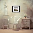 thumbnail image 3 of Ignaz Raffalt 18x14 Black Ornate Wood Framed Double Matted Museum Art Print Titled - Wide Landscape with Shepherds (1844), 3 of 5