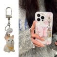 thumbnail image 2 of Soft Flocking Shiba Inu Keychain, Safe Animal-themed Phone Lanyard Strap Compact for Kids Adults Dog Lovers, 2 of 8