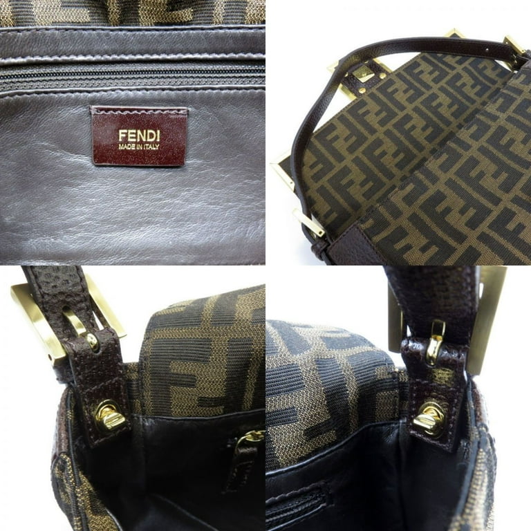 Authenticated Used Fendi Zucca Mamma bucket 2WAY shoulder bag with long  strap 8BT136 diagonal hanging 