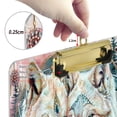 thumbnail image 4 of Plastic Clipboard Acrylic Hanging Clip Board with Gold Low Profile Office School Supplies 12.5x9 Beautiful Wolves with Feather, 4 of 9