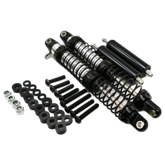 fastboy 2pcs/set 102MM Metal Negative Pressure Shock Absorber For 1/10 Axial SCX10 Part Size And Stable Performance With CNC Black 1Set