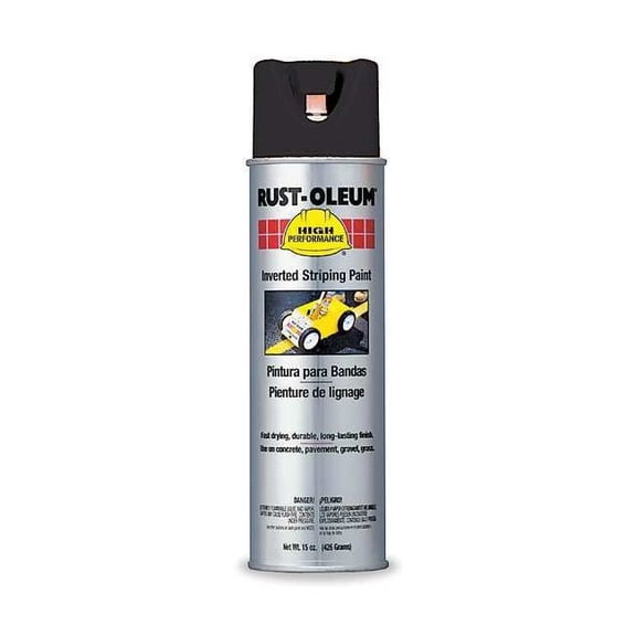 Rust-Oleum Inverted Striping Paint, 20 oz, Black, Solvent -Based 2378838