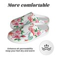 thumbnail image 6 of Haiem Flamingo Flower Print Women's Fuzzy Memory Foam House Slipper Cozy Home Footwear Non-slip Winter Slippers-35/36, 6 of 7
