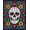 Pink, Pattern 4, variant on ODIKA 4'x6' Machine Washable Non-Slip Area Rug, Gothic Rose Skull Latch Hook Kit DIY Needlework Project High Traffic Rug, Red, 743471