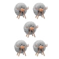 thumbnail image 3 of Posavasos Wosthever 12 piezas mantel almohadillas para bebidas madera fieltro Negro blanco Gris, 3 of 6
