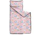 thumbnail image 2 of Unicorn and Cloud Pink Pattern Teens Toddler Nap Mat with Pillow, Sleeping Mat Bag for Preschool Daycare 51"x22", 2 of 6