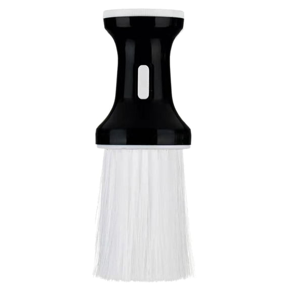 Baluue Black Neck Duster Brush for Hair Removal in Salons and Barbershops, Professional Tool 1 Pc