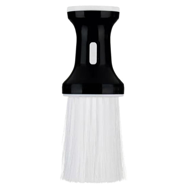 SHINYPASING Lot de 1 Plumeau pour Coiffeurs Forme Plate avec Matériau PP en Noir