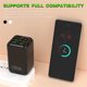 thumbnail image 5 of Cargador de Teléfono Android, Adaptador de Alimentación de Carga Rápida de 150W, Multi Puerto 4Usb + 2Pd, Enchufe de Pared Estándar de Ee.Uu., Carga Simultánea para Varios Dispositivos Adaptador de Al, 5 of 7