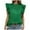 Green, variant on Uaswgudfs Women's Elegant Mock Neck Ruffle Trim Tank Tops Sleeveless Summer Office Trendy fashion Blouses