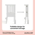 thumbnail image 6 of Storkcraft Toddler Montessori Foldable Step Stool, White, 6 of 15