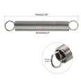 thumbnail image 2 of 1mmx10mmx70mm Extended Compression Spring,3.4Lbs Load Capacity,Silver,Pack of 5, 2 of 5