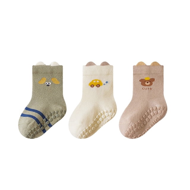 Infant Rotten Socks Kids Seamless Sensitivity Socks Small Girls Bulk Kids Girls Size 2 Baby For Learning To Walk Soft Sole Grip Toddler First Walking Shoes Green 0-6 Months