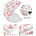 thumbnail image 2 of FMSHPON Valentine's Mother's Day Hand Drawn Hearts Xmas Christmas Tree Skirt Stand Mat for Holiday Party Decoration Indoor Outdoor 36 inches, 2 of 6