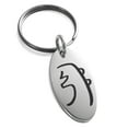 thumbnail image 1 of Stainless Steel Reiki Sei Hei Ki Harmony Engraved Small Oval Charm Keychain Keyring, 1 of 1