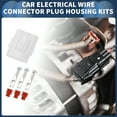 thumbnail image 2 of Conjuntos de enchufes de conector de cable eléctrico de 3 pines para automóviles Unique Bargains, impermeables, 1 juego, serie de 2 mm, blanca, 2 of 6