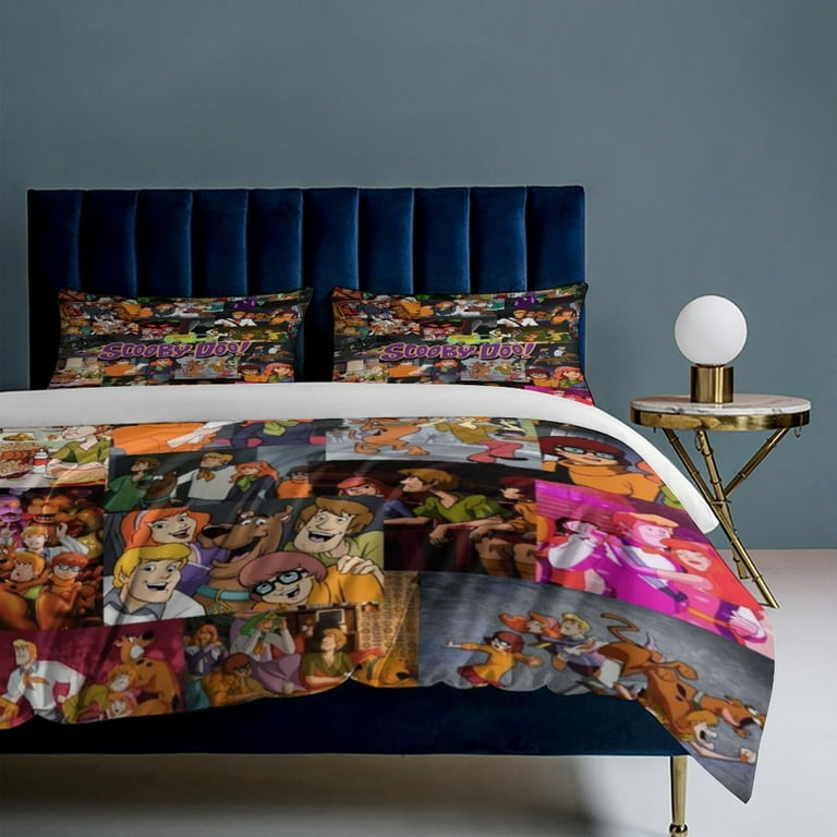 Scooby Doo Bedding Set Anime Bedding Set Cartoon Duvet Cover Set