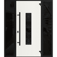 thumbnail image 2 of Front Exterior Prehung Steel Door / Ronex 1205 Bronze Oak / 2 Side Exterior Windows Sidelites/ Entry Metal Modern Painted W16+36+16x80 Left-hand, 2 of 5