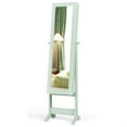 thumbnail image 6 of Demi Bonn Vanity Desk & Stool Set, LED Lighted Mirror 7 Drawers 3 Shelves, Built-In Charging Station, White, 6 of 7