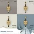 thumbnail image 6 of Amerock Kinsale Transitional Double Prong Champagne Bronze Wall Hook, 6 of 9