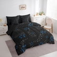 thumbnail image 3 of Feelyou Dreamy Stars Galaxy Bedding Comforter Set 7pcs for Kids, Glitter Constellation Queen Bedding Sets, Mystic Starry Sky Reversible Queen Sheet Sets, Ultra Soft Bedroom Decor, 3 of 7