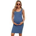 thumbnail image 3 of Women's Maternity Tank Dresses Sleeveless Pregnancy Dresses, 3 of 6