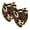 Multi-colored 2, variant on PhooArto Green Camouflage Skull Pattern Dog Bandanas, 2 Pack Soft Washable Pet Scarf Triangle for Large Dogs Puppies and Cats