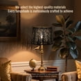 thumbnail image 3 of Metal Etching Process Large Lamp Shades, AEELLEEA Drum Big Lampshades for Table Lamp and Floor Light, Pattern of Trees Design, 12x14x10 inch, Spider, 3 of 9