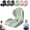 Green, variant on L-Shaped Ergonomic Seat Cushion with Lumbar Support, Ergonomic Memory Foam Seat Cushion, Non-Slip Base with Coccyx Hollow Design for Office Chair, Car, Gaming Chair, Office (Green)
