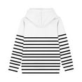 thumbnail image 6 of ZyeKqe Toddler Clothes Boys Girls Fleece Lined Hoodies Kids Fall Winter Long Sleeve Shirts Striped Pullover Hooded Sweatshirts, 6 of 6