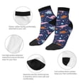 thumbnail image 5 of Fuzoiu Dinosaur Print Adult Socks, Crew Moisture-wicking Socks, Unisex Cushion Crew Socks,Casual Sports Ankle Socks, 5 of 7