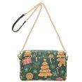 thumbnail image 2 of FORMRS Women Crossbody Purse with Chain Strap Vegan Leather Shoulder Handbag, Beige Christmas Gingerbread, 2 of 7