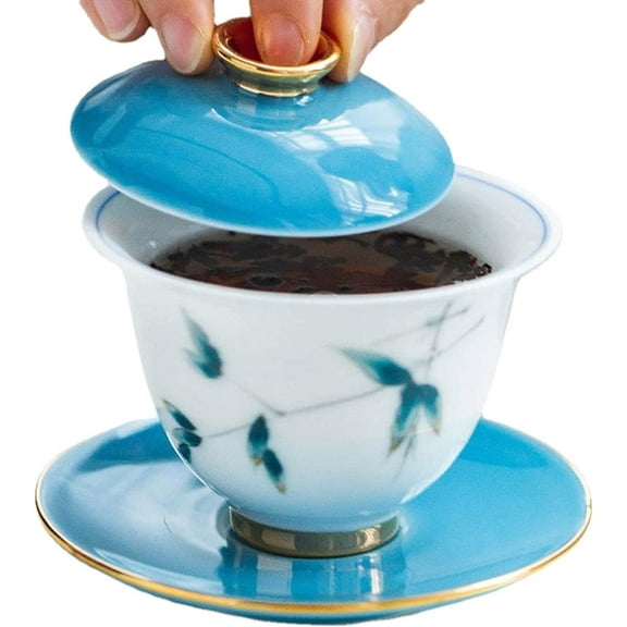 Blue China Ceramic Gaiwan Teapot Cup Set Porcelain Tureens Gaiwan Travel Kung Fu Tea Set Bone China Tea Bowl Puer Kettle