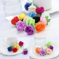 thumbnail image 5 of 20/50pcs DIY Craft Floral Beautiful Artificial Rose Flower Heads Wedding Decoration Fake Bouquet YELLOW 20PCS, 5 of 8