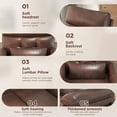 thumbnail image 6 of Vabches Power Lift Recliner Chair Dual Motor, Electric Leather Recliner for Adults with Cup Holder, Tray and USB & Type-C, Pillow Side Pocket, 6 of 9