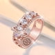 thumbnail image 2 of Colgante Redondo Circón Mujeres Tendencia de la Moda Lleno Circón Anillo Señoras Anillos de Joyería para Mujeres Tamaño 6 10, 2 of 5