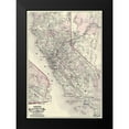 thumbnail image 2 of Cram 14x18 Black Modern Framed Museum Art Print Titled - California - Cram 1875, 2 of 5