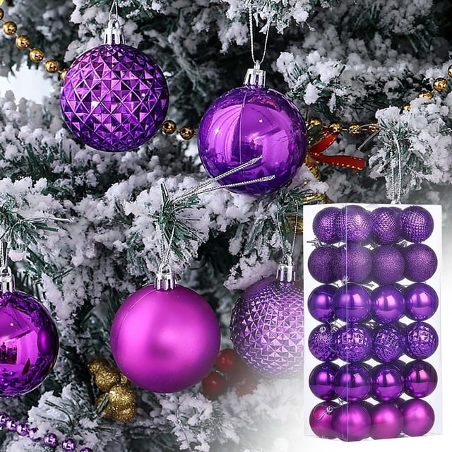 Juego de bolas navideñas decorativas galvanizadas (36 unidades)